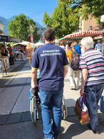 Wunschfahrt Bad Ischl am Markt mit Fahrgast