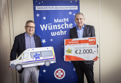 Spendenscheckübergabe Wunschfahrt im PKZ Wiener Neustadt